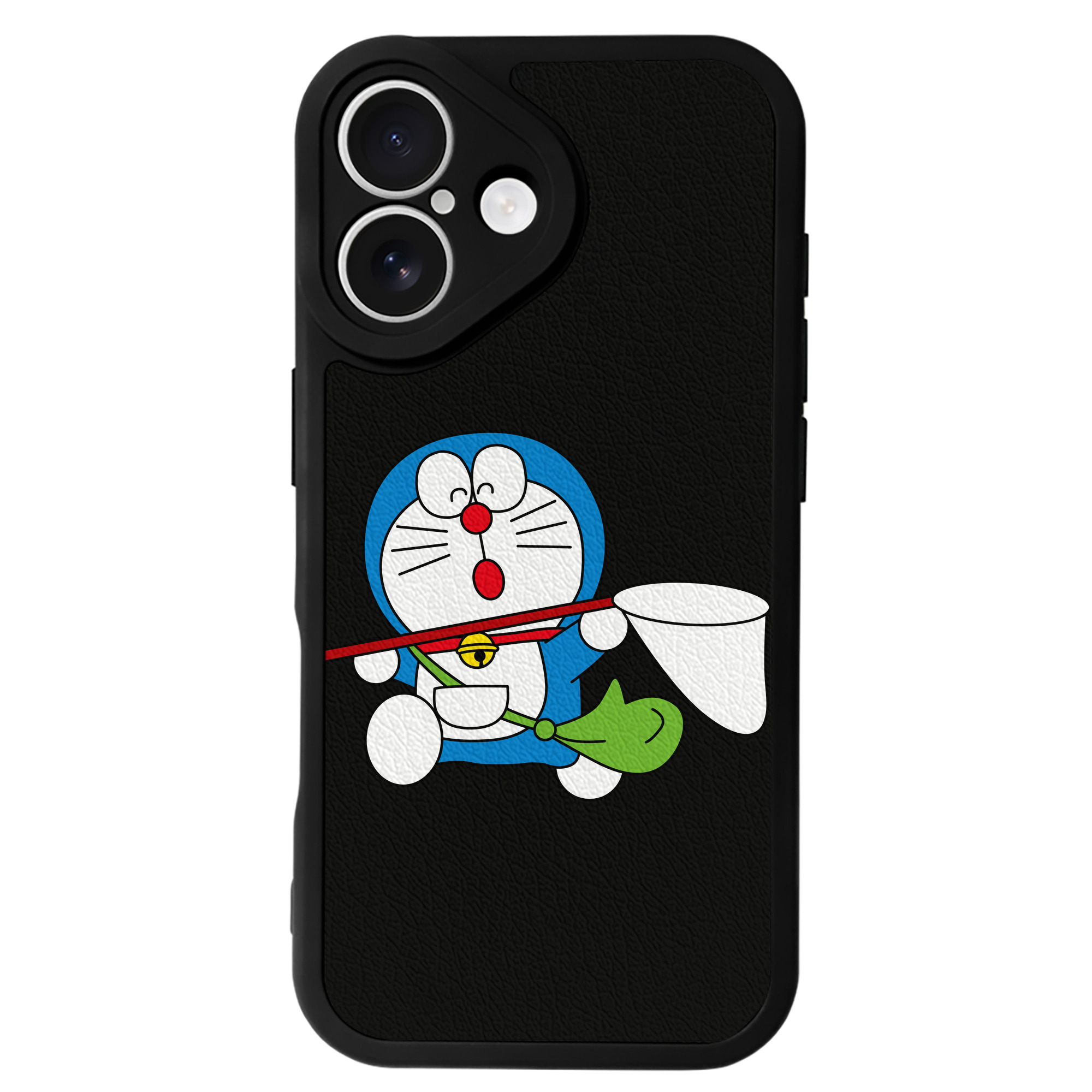 （画像用） ドラえもん Doraemon 【iPhone 16シリーズ対応】シリコンスマホケース（レザー調） 材質：シリコン